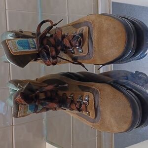 Tecnica  Leather Suede Brown  Everyday Chunky Ankle  Boots‎ 8.5 M